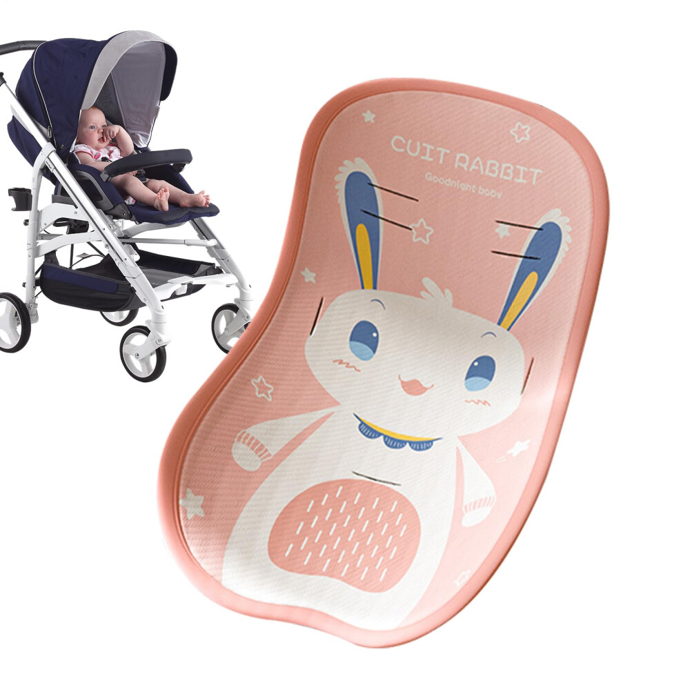 Car Seat Cooler Pad for Baby Car Seat, Machine Washable Ice Pad, Pink, Sun Protection, Warm Cover for Stroller