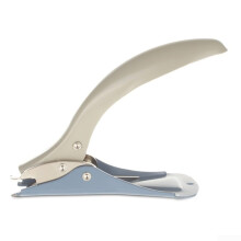 White Metal Stapler with Sleek Finish, Handheld Nail Remover, Efficient Office Supply Tool for Easy Use