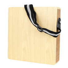 Travel Cajon Flat Hand Drum with Adjustable Strap, Wooden Compact Box for Home, Party, and Show Use