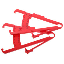 Fat Caliper Body Fat Tester Pack of 2 Mini Plastic BMI Calculator Red Skin Wrinkle Brake Calipers Body Analysis Tool