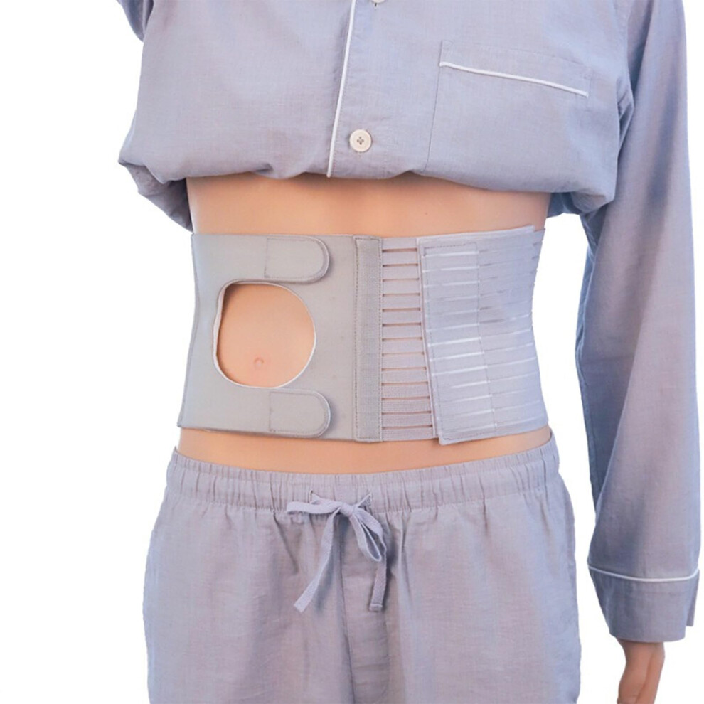 Support Belt for Ostomy Hernia After Surgery, Elastic Breathable Abdominal Binder, Stoma Waist Belt XL for Colostomy Care