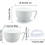 Rice Bowls, Non-Spill Kitchen Bowls, Self-Feeding Dinnerware with Suction Cup and Handle, White, Ideal for Disabled Users 4
