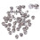 EBOOT-paket med 50 blanka stift med kopplingsback (silver) 5