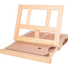 Oil Painting Frame, 33.5cm Portable Collapsible Art Display Case, Desktop Sketch Holder, Drawer Storage Design