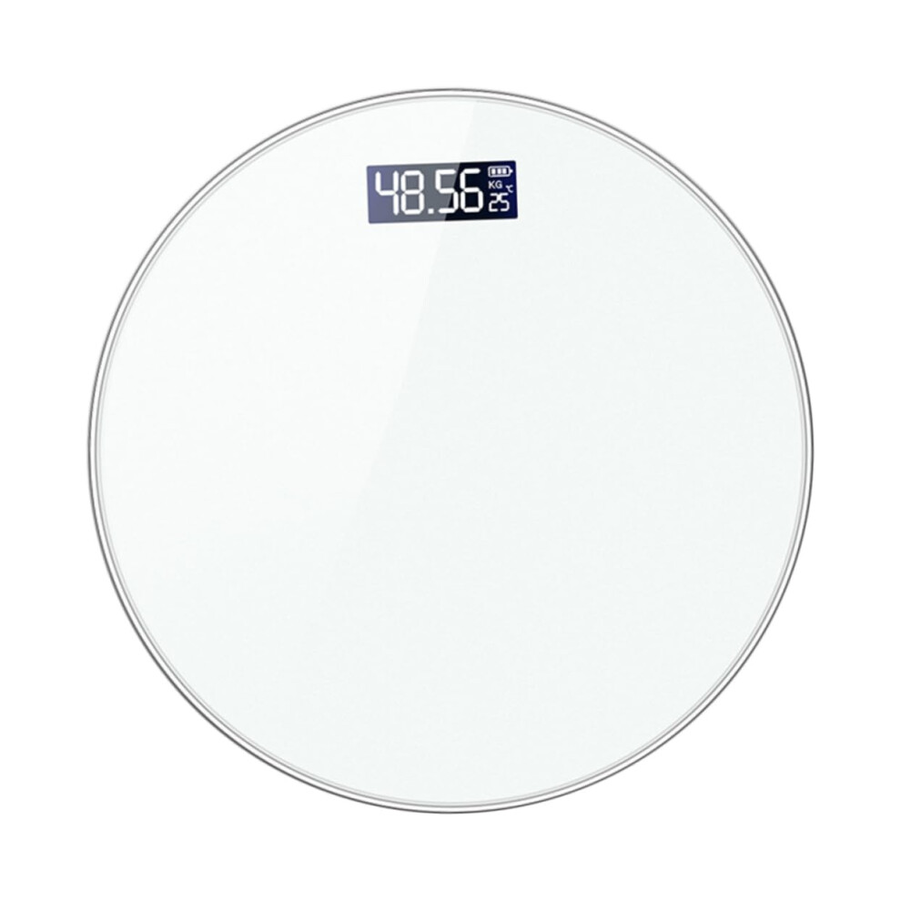 Scales Weight Scale with LED Screen USB Charger LCD Monitor Durable ABS White Fitness Tracker for Health Management