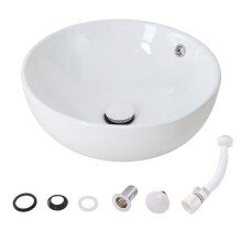 Round Ceramic Countertop Washbasin 440*440*170MM