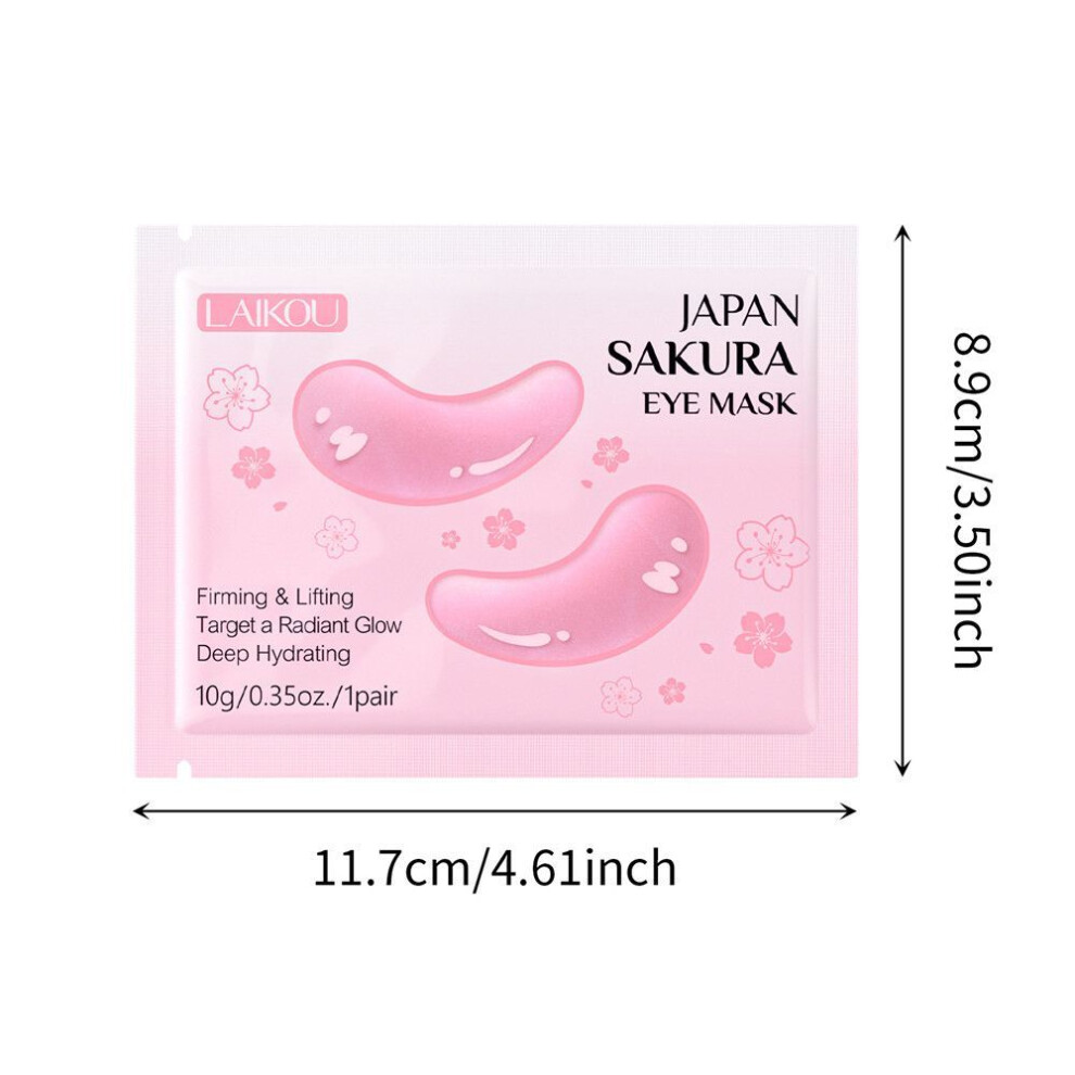 Laikou Cherry Blossom Eye Mask Patch For Moisturizing And Moisturizing Skin