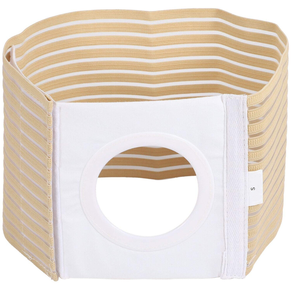 Stoma Belt Waist Support for Abdominal Stoma Bag Fixation and Parastomal Hernia Prevention, Size S, Adjustable Fit