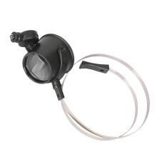 1Satz Head-Mounted Magnifying Glass with Light, Portable 3X Magnification Lens for Seniors and Visually Impaired, Easy to Clean