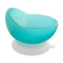 Bowl with High and Low Scoop, Non-Slip Suction Base, Microwavable Auxiliary Bowl for Elderly Dining, Easy Grip Design