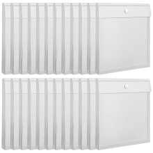 Office and School Paper Storage Solution - Durable Envelopes, Scrapbook Bags with Stickers, 10x12 Inches, Assorted Colors