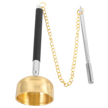 Brass Bell Instrument Hand Bell for Mindfulness and Meditation, Buddhist Temple Percussion Instrument, Delicate Design