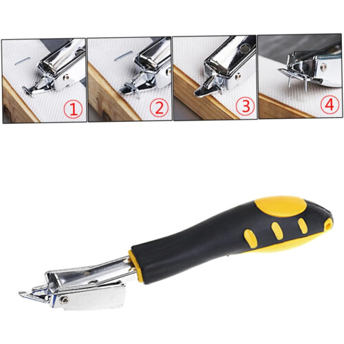 Industrial Nail Puller Tool for Removing Staples, Multifunctional Plastic Handle Stapler Remover, Black Nail Pull Bar 2