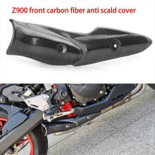Motorcycle Exhaust System Middle Link Pipe Carbon Fiber Heat Shield Cover Guard Anti-Scalding Shell Fit for Kawasaki Z900