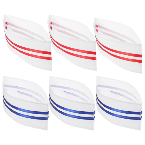 Chef Cooking Hats Assorted Color Polyester 6pcs
