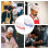 Chef Cooking Hats Assorted Color Polyester 6pcs 8