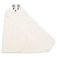 Baby Towel White 1pcs 31.5x31.5x0.2in Coral Fleece