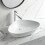 Living And Home (White) Modern Ceramic Countertop Washbasin 590*400*145MM 1