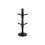 Mug Tree Holder Black Beechwood 6 Mugs Modern Space Saving Organizer 2