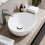 Living And Home (White) Modern Ceramic Countertop Washbasin 590*400*145MM 3