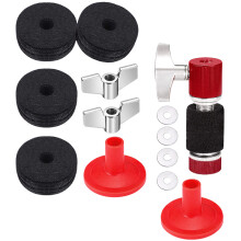 Cymbals Accessories For Drum Set Red Metal Felt 1set 3x1in