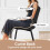Joolihome 2 PCS Dining Chairs, Linen Breathable Cushion Seat 6