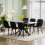 Joolihome 2 PCS Dining Chairs, Linen Breathable Cushion Seat 9