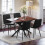 Joolihome 4 PCS Dining Chairs, Linen Breathable Cushion Seat 9