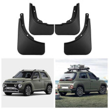 Excellent Mudflaps Fender for Hyundai Casper 2021-2024 Mud Flaps Car Tire Front and Rear Wheels Fender Accessorie 4pcs Black
