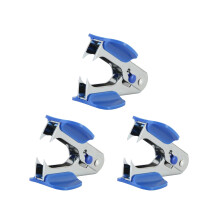 Heftklammerentferner Tool Set, 3-Piece Blue Staple Remover with Steel Jaws and Comfort Grip for School Office Home Use
