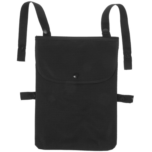 Motorcycle Handlebar Bag Black Canvas 1pack 10.6x7.7x0.2in