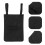 Motorcycle Handlebar Bag Black Canvas 1pack 10.6x7.7x0.2in 4