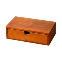 Desk Organiser with Drawers Wooden Storage Box Rustic Make Up Holder 20cm x 12cm x 7cm Daily Use Coffee Pod Container
