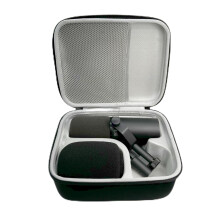 Carrying Case for Shure SM7B MV7 MV7X USB Podcast Microphone - Black Fabric Travel Bag, Compatible & Durable
