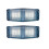 2Pcs LED Marker Lights Front Double Burner Indicator LampFor Man Truck Lorry Front Grill Light A 1