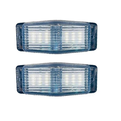 2Pcs LED Marker Lights Front Double Burner Indicator LampFor Man Truck Lorry Front Grill Light A