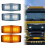 2Pcs LED Marker Lights Front Double Burner Indicator LampFor Man Truck Lorry Front Grill Light A 4