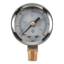Pressure Gauge - 0 - 30 psi 0 - 2 bar Mini Dial gauge compressor meters hydraulic pressure gauge Ga