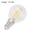 6 Stück E12 G45 LED-Lampen 4W Warmweiß Glas 8x4,5cm 9