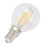 6 Stück E12 G45 LED-Lampen 4W Warmweiß Glas 8x4,5cm 4