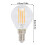 6 Stück E12 G45 LED-Lampen 4W Warmweiß Glas 8x4,5cm 8