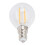 6 Stück E12 G45 LED-Lampen 4W Warmweiß Glas 8x4,5cm 11