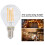 6 Stück E12 G45 LED-Lampen 4W Warmweiß Glas 8x4,5cm 3