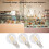 6 Stück E12 G45 LED-Lampen 4W Warmweiß Glas 8x4,5cm 6