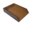 Briefablage PU Leather Document Organizer, Stackable Office File Holder, Brown Desk Storage Solution for Papers 1