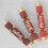 6 Christmas Script Crackers Dinner Cracker 12 Inch Red Gold Green 7