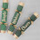6 Christmas Script Crackers Dinner Cracker 12 Inch Red Gold Green 6