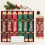 6 Christmas Script Crackers Dinner Cracker 12 Inch Red Gold Green 1