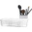 Vanity Drawer Organizer, Desk Organizer with Pull-Out Drawers, Clear Plastic Containers for Cosmetics, Slim Style 5