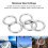 Robuste 5 Stück Edelstahl 20mm Hoop-Ringe für Boote & Navigation 5